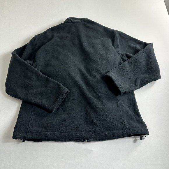 NEW BALANCE BLACK POLAR FLEECE FULL ZIP JACKET MENS SIZE LARGE OUTDOOR - Picture 2 of 7